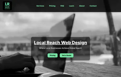 Local Reach Web Design internal benchmark